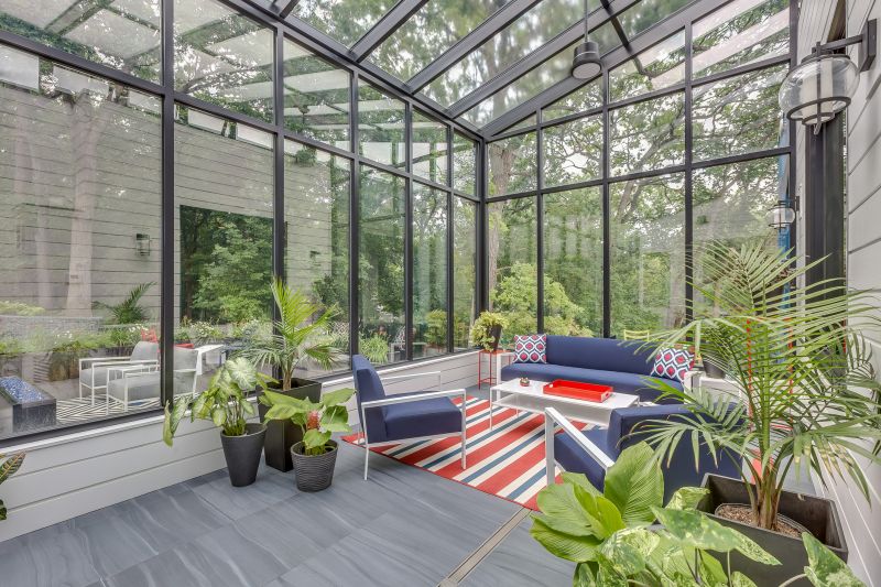 Completed Sunroom with Custom Design